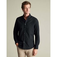 Charles Tyrwhitt Slim Fit Pure Cotton Stretch Oxford Shirt Black