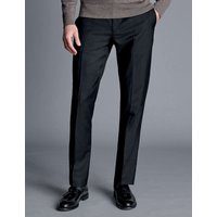 Charles Tyrwhitt Slim Fit Pure Wool Suit Trousers Black