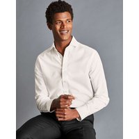 Charles Tyrwhitt Slim Fit Non Iron Pure Cotton Twill Shirt Neutral
