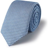 Charles Tyrwhitt Textured Pure Silk Tie Light Blue