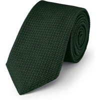 Charles Tyrwhitt Textured Pure Silk Tie Green