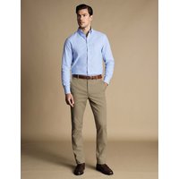 Charles Tyrwhitt Cotton Rich Slim Fit Non Iron Chinos Neutral