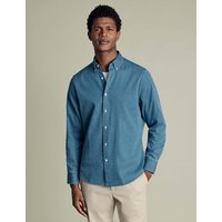 Charles Tyrwhitt Slim Fit Denim Shirt Dark Blue
