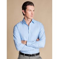 Charles Tyrwhitt Extra Slim Fit Non-Iron Pure Cotton Shirt Light Blue