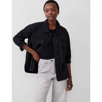 French Connection Denim Collared Jacket Black