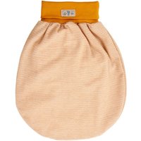 Hans Natur Lilano Baby Strampelsack Wolle Seide currygeringelt Gr1 für die ersten 6 Lebensmonate