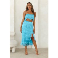 HELLO MOLLY Dancer In The Room Midi Skirt Blue