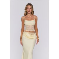 Candy Lemon Lace Top Yellow
