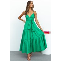 Like A Sunflower Midi Dress Green