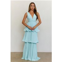 Sweet Romance Pleated Maxi Dress Sage