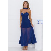 Serene Sway Strapless Maxi Dress Navy