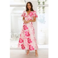 Electric Rose Maxi Dress Pink