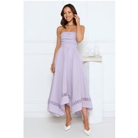 Visit The Moon Strapless Midi Dress Lilac