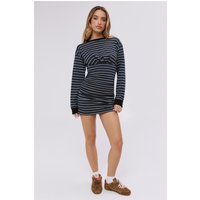 Style Luxe Long Sleeve Mini Dress Navy