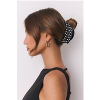 Polka Dot Lover Claw Clip Black