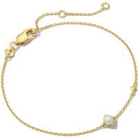 Maisie 18k Gold Vermeil June Delicate Chain Bracelet Freshwater Cultured Pearl