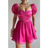 Storybook Love Mini Dress Hot Pink