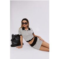 Style Luxe Polo Top Cream