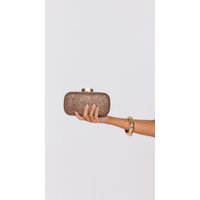 Shimmering Star Clutch Bag Brown