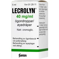 Lecrolyn ögondroppar 40 mg/ml 5 ml