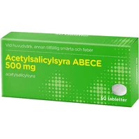Acetylsalicylsyra ABECE 500 mg 50 tabletter