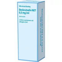 Desloratadin NET Oral lösning 0,5mg/ml Flaska, 120ml