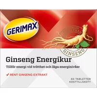 Förpackning med Gerimax Ginseng tablett, 60 stycken