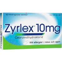 Zyrlex filmdragerad tablett 10 mg 30 st