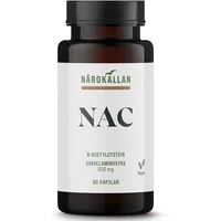 Förpackning med Närokällan NAC 600 mg, 90 kapslar