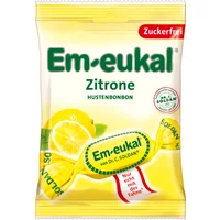 Em-eukal Citron Halstabletter med C-vitamin Sockerfri 75 g