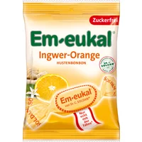 Em-eukal Ingefära-Apelsin Halstabletter med C-vitamin Sockerfri 75 g