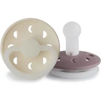FRIGG Moon Phase Silicone 2-Pack Cream Night/Twilight Mauve Night Size 2