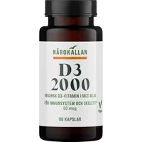 Närokällan D3 2000 Vegan 90 kapslar