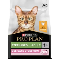 PURINA PRO PLAN Sterilised Delicate Digestion Chicken Adult 1+ Torrfoder Katt 3 kg