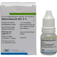 Natriumklorid APL ögondroppar lösning 5% 4x5 ml