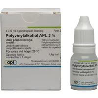 Polyvinylalkohol APL ögondroppar 3% 4 x 5 ml