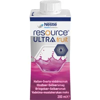 Resource Ultra Fruit Hallon/Svartvinbär 4x200 ml