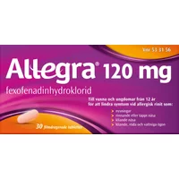 Allegra filmdragerad tablett 120 mg 30 st
