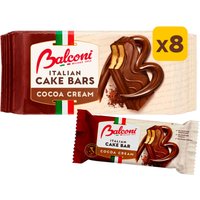 Balconi Italian Cake Bars Cocoa Cream 8 pack