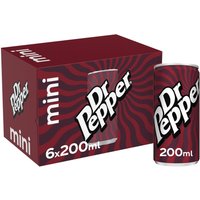 Dr Pepper 6 x 200ml Cans