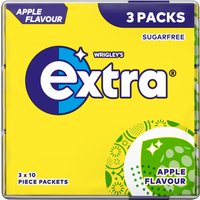 Extra Apple Sugar Free Multipack Chewing Gum x3 Packs