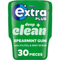Extra Plus Deep Clean Sugarfree Chewing Gum Bottle (30 Pieces)