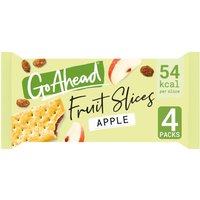 Go Ahead Apple Crispy Fruit Slices Snack Bars Multipack 4 x 43.6g, 174.4g