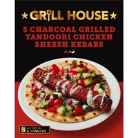 Iceland Deal Enjoy 50% Off Grill House 5 Charcoal Tandoori Kebabs 250g