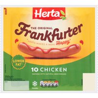 Iceland Enjoy 50% Discount on Herta Original 10 Chicken Frankfurters 350g