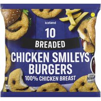 Iceland Deal Enjoy 50% Off Iceland 10 Breaded Chicken Smileys Burgers 500g