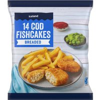 Iceland 14 Breaded Cod Fishcakes 700g