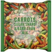 Iceland Carrots, Sugar Snaps and Baby Corn Mix 800g