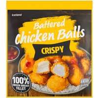 Iceland Crispy Battered Chicken Balls 490g