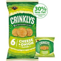 Jacob’s Crinklys Cheese & Onion Multipacks 6x23g